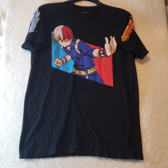 My Hero Academic Men's Shoto Todoroki Fire and ice Character Anime T-shirt Med. - Picture 2 of 4